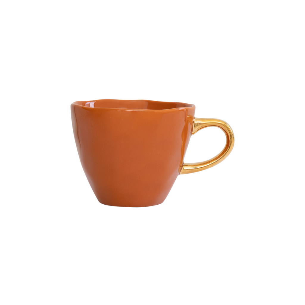 Good Morning Coffee Cup Small Burnt Orange