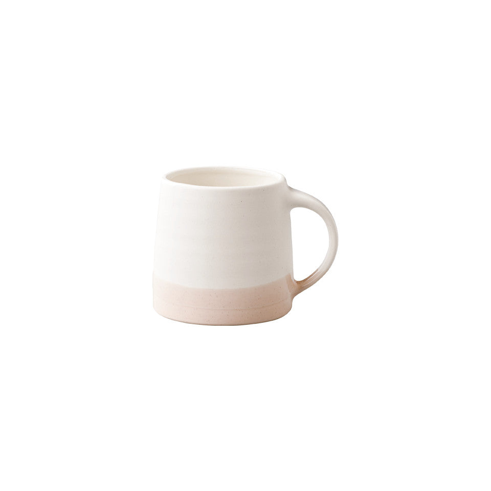 SCS (Slow Coffee Style) S03 white / pink coffee mug.