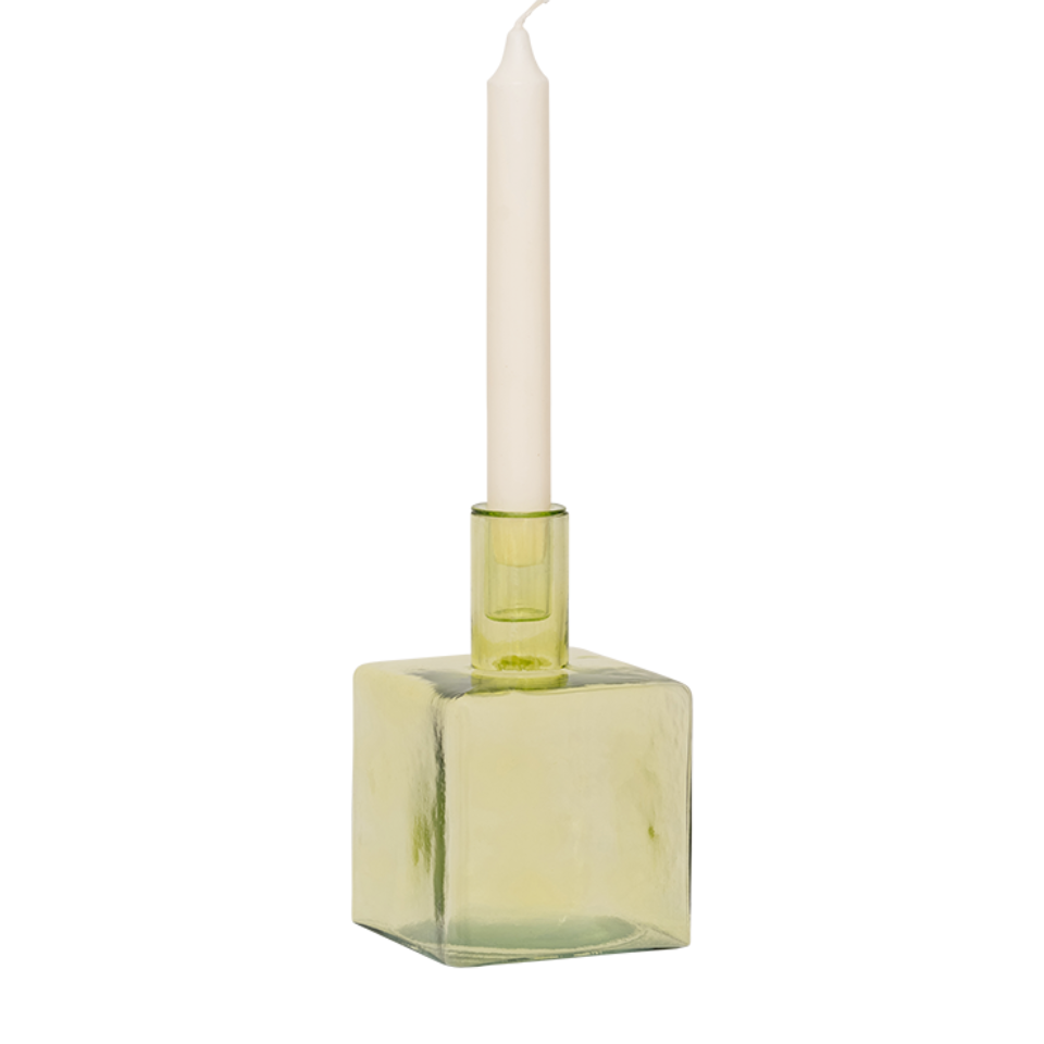 Cubico Candle Holder Pale Green