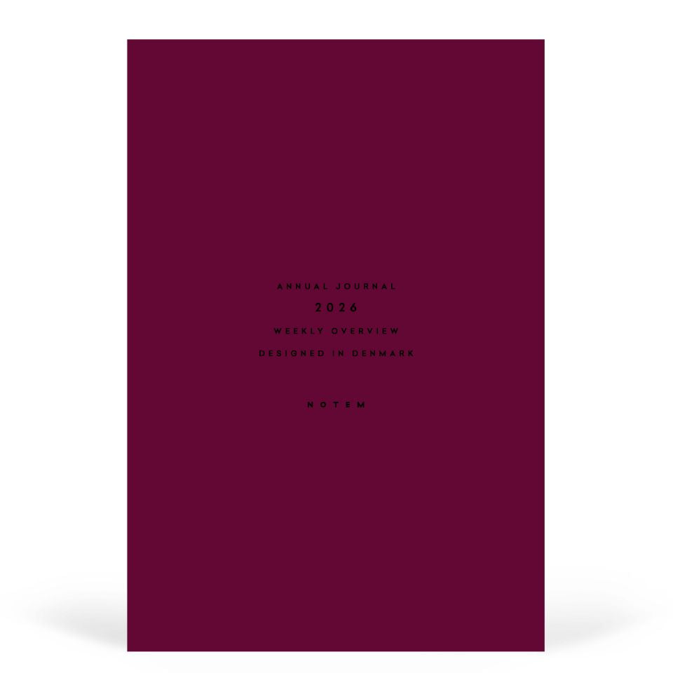 Maroon Diary 2026k with black text on a white background