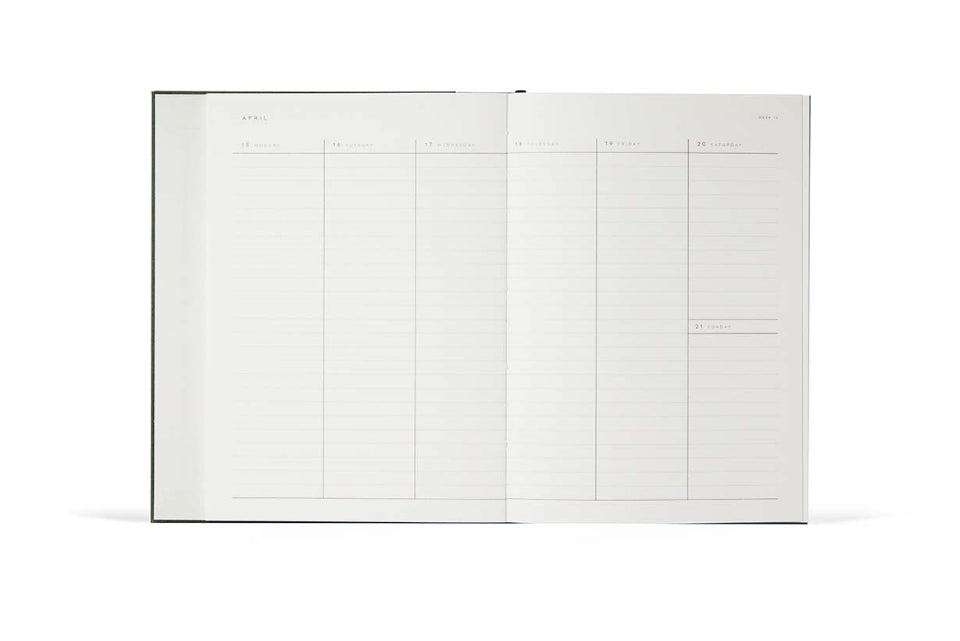 Alva Diary 2026 A5 Green