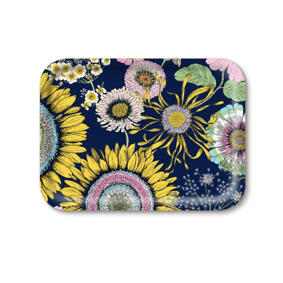 Tray - Sunflower Navy Small Rectangular