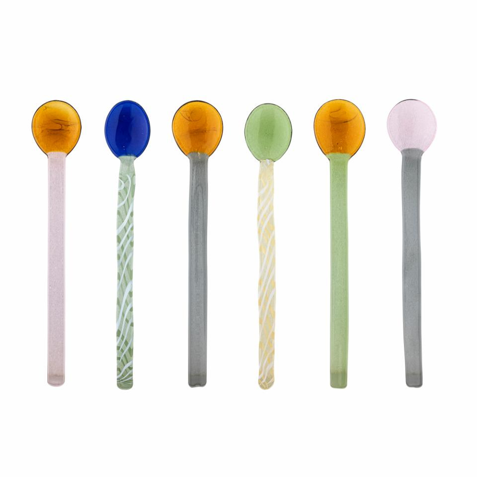 Takao Glass Cocktail Spoon Set of 6