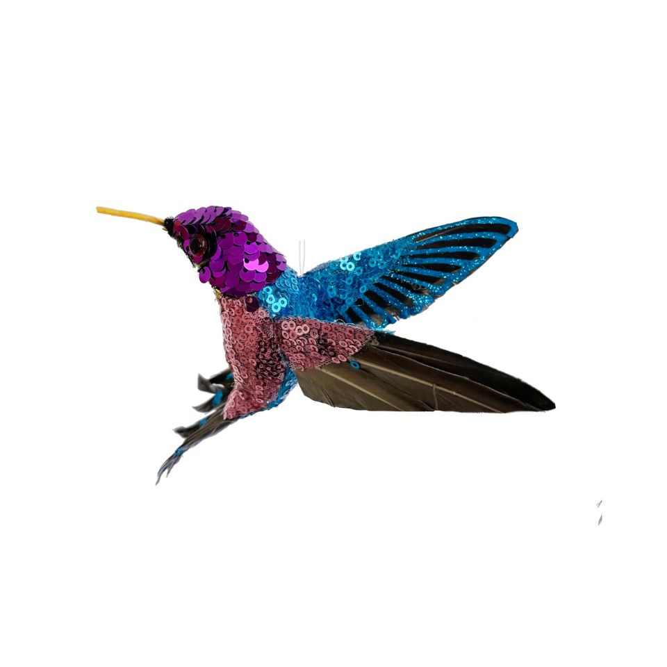 Tree Decoration Hummingbird Purple