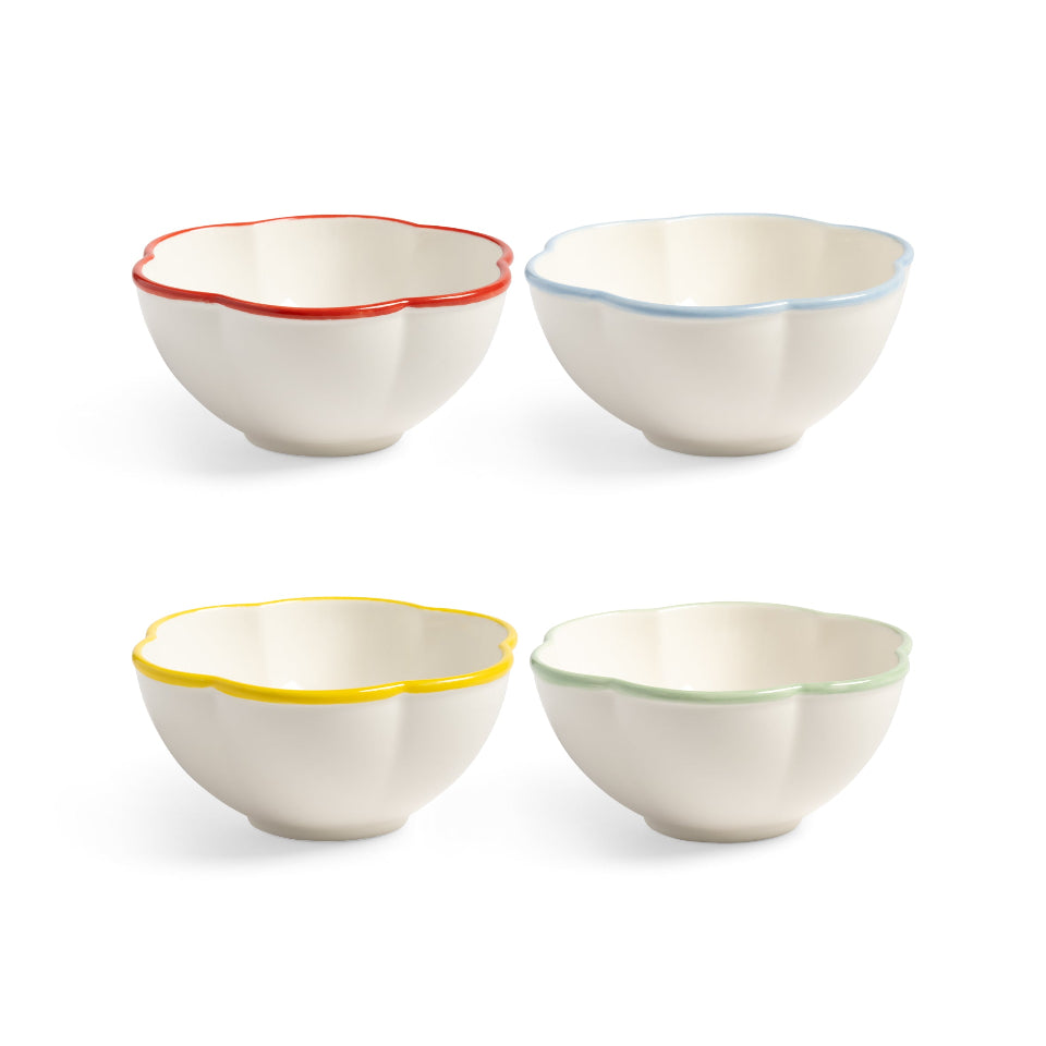 Folk Small Bowl Set 4