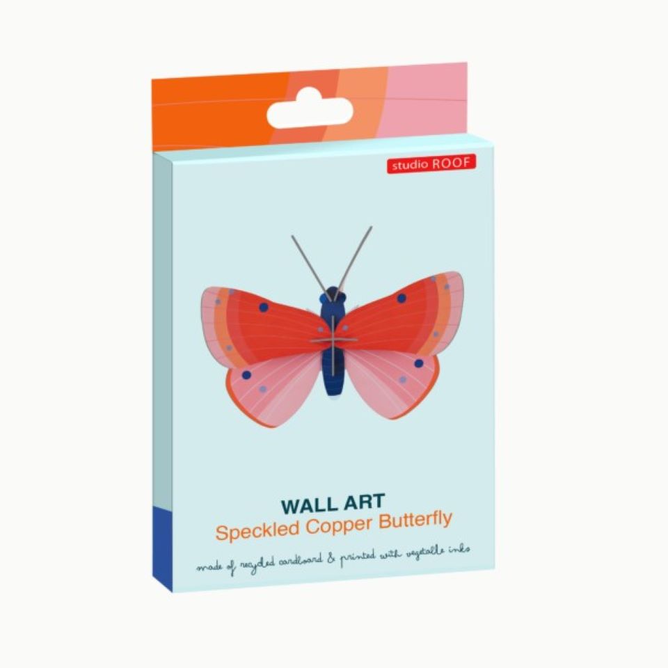 Speckled Copper Butterfly Wall Decoration