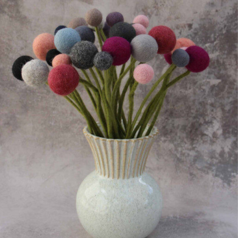 Felt Flower - Ball  3cm