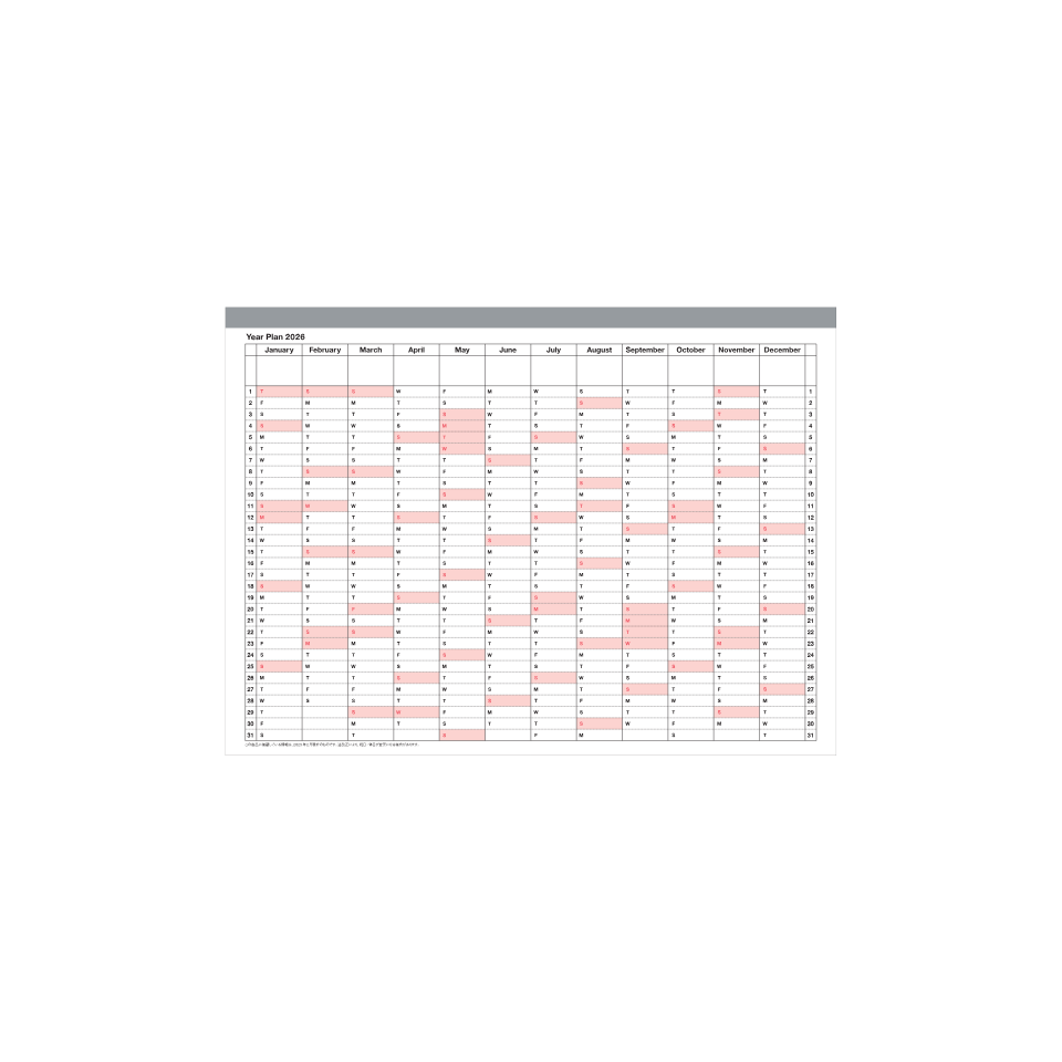 Mark's Notebook Calendar Mini 2026