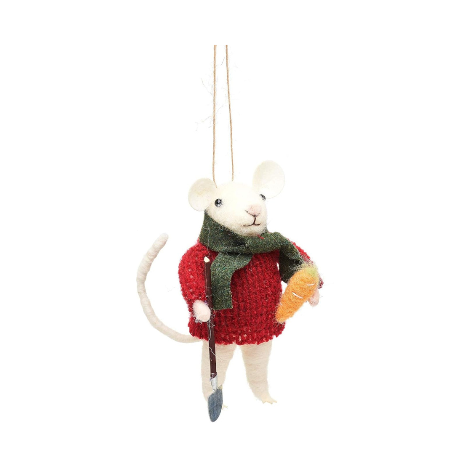 Felt Hanging Decoration - Gardening Mice