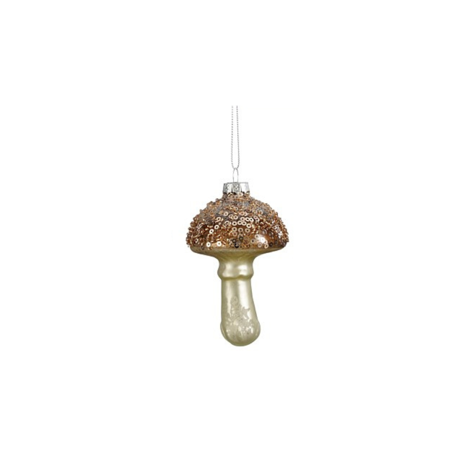 Mushroom Ornament Brown