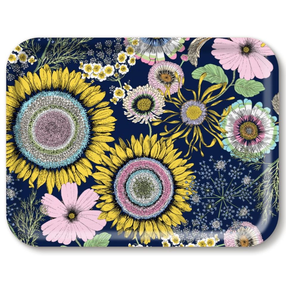 Tray - Sunflower Navy Large Rectangular