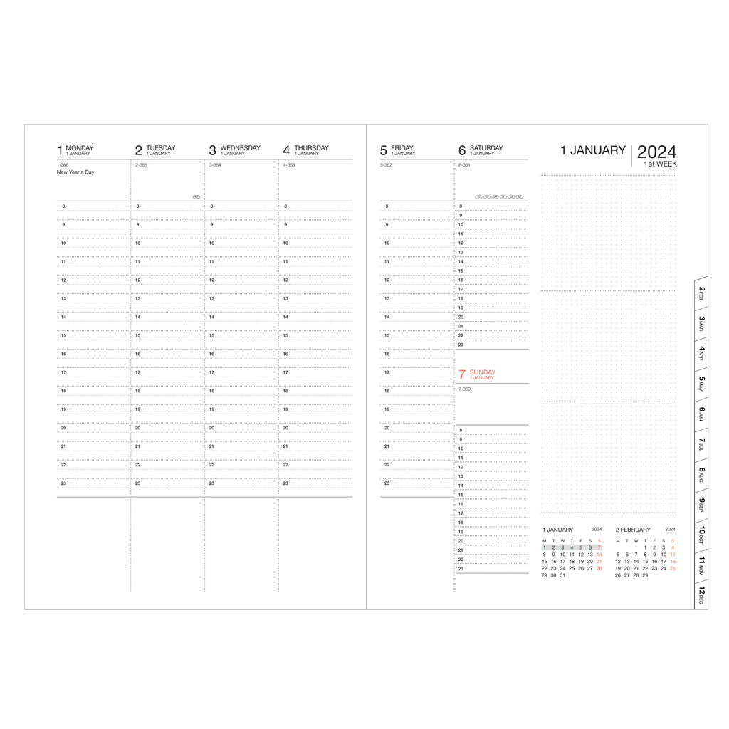 Mark's Abstract A5 Diary 2024