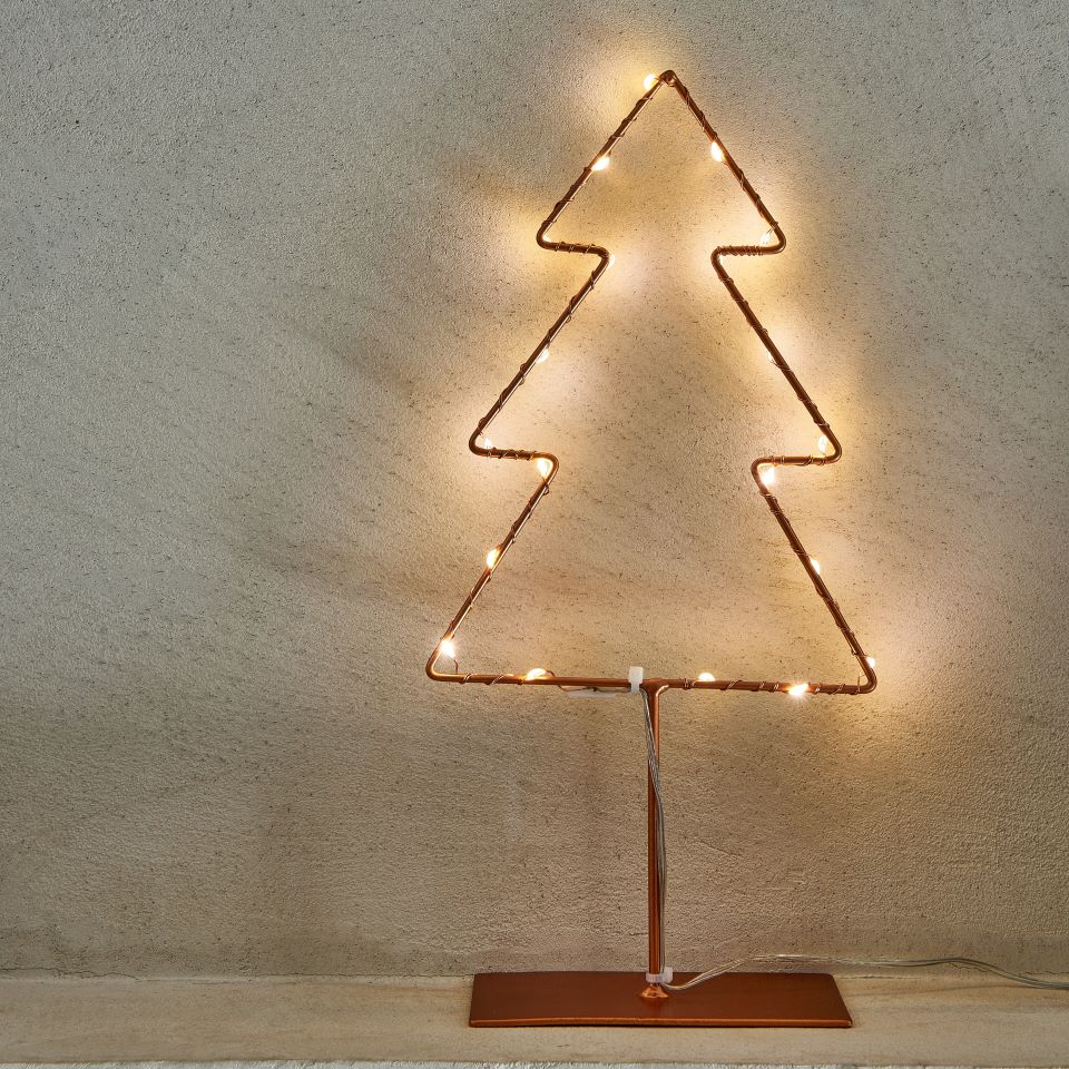 Copper Christmas Tree - Battery Operated