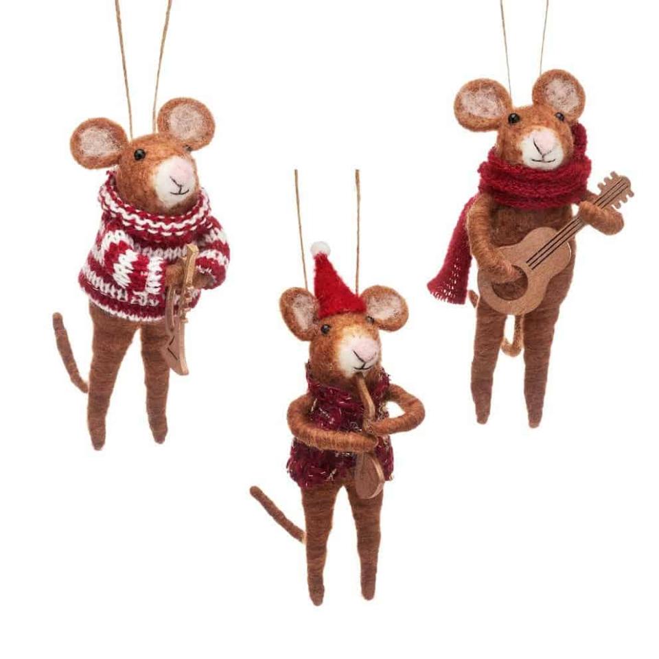 Felt Hanging Decoration - Musician Mice