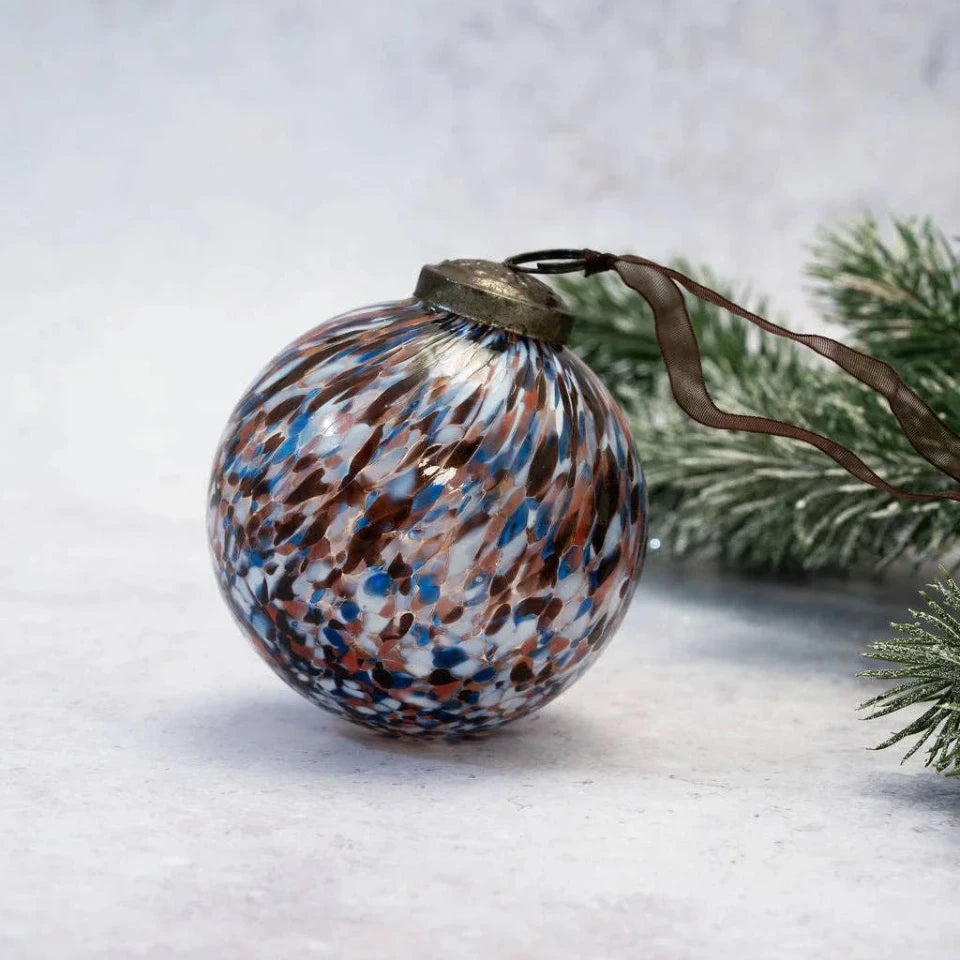 Glass Bauble Multi Cheena