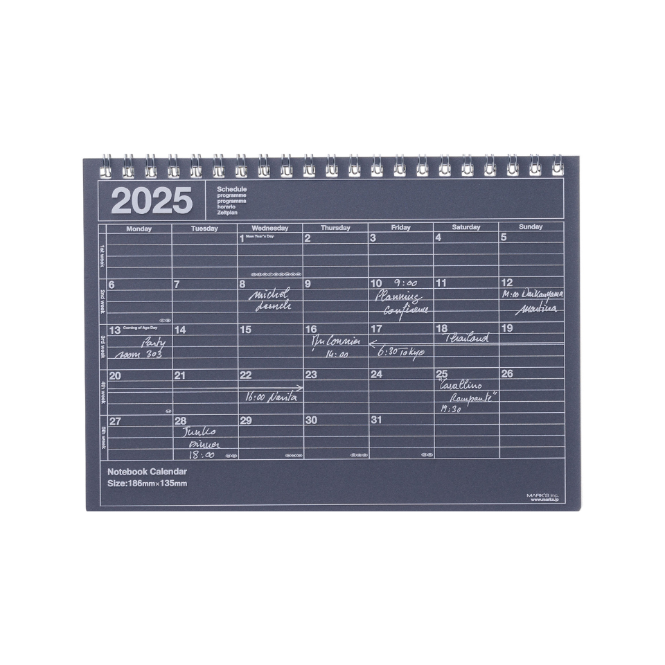 Mark's Notebook Calendar Small 2025