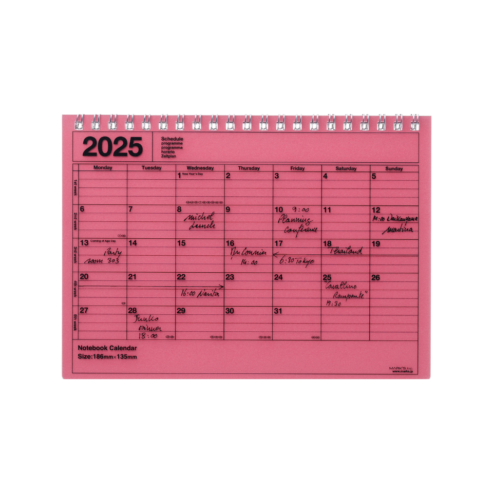 Mark's Notebook Calendar Small 2025