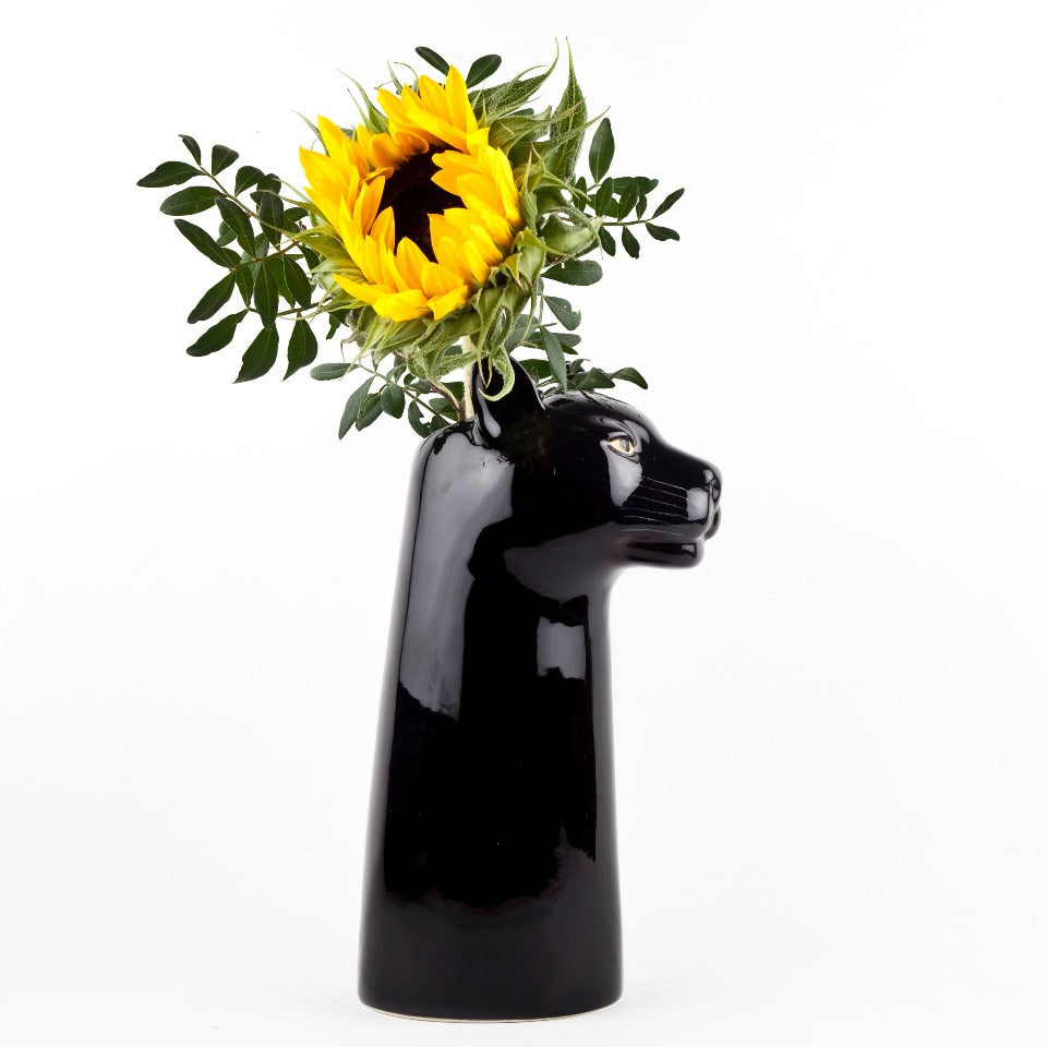 Quail - Panther Vase