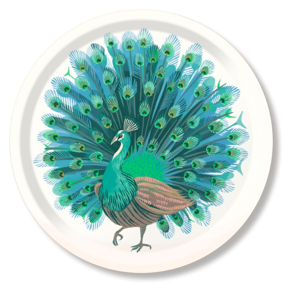 Tray - Peacock Round Light