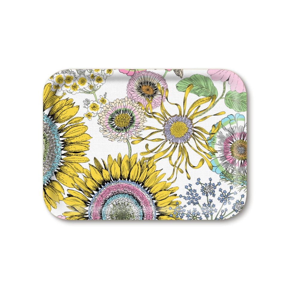 Tray - Sunflower White Small Rectangular