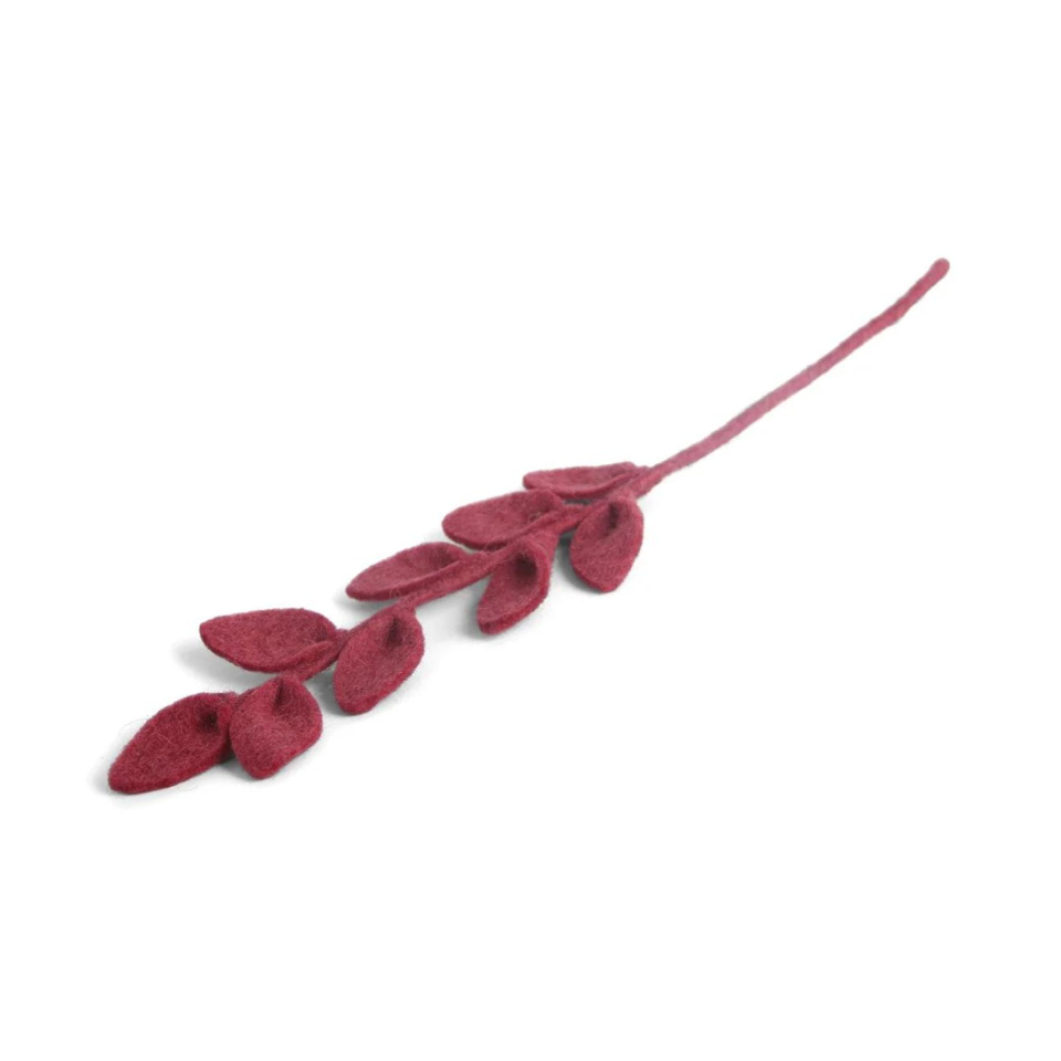 Felt Branch - Leaf Sharp Red