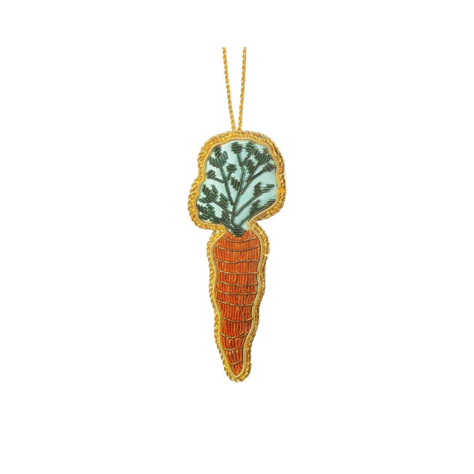 Zari Embroidery Decoration - Carrot