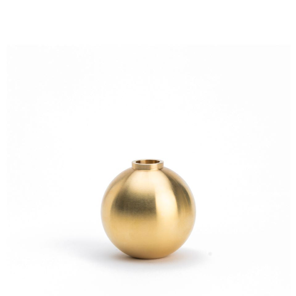 Brass Sphere Candle Holder