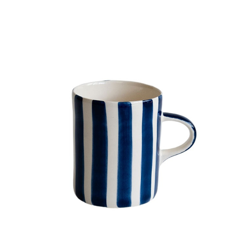 Candy Stripe Demi Mug- Blue