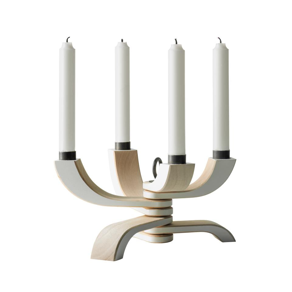 Nordic Light 4-Arm White Candle Holder