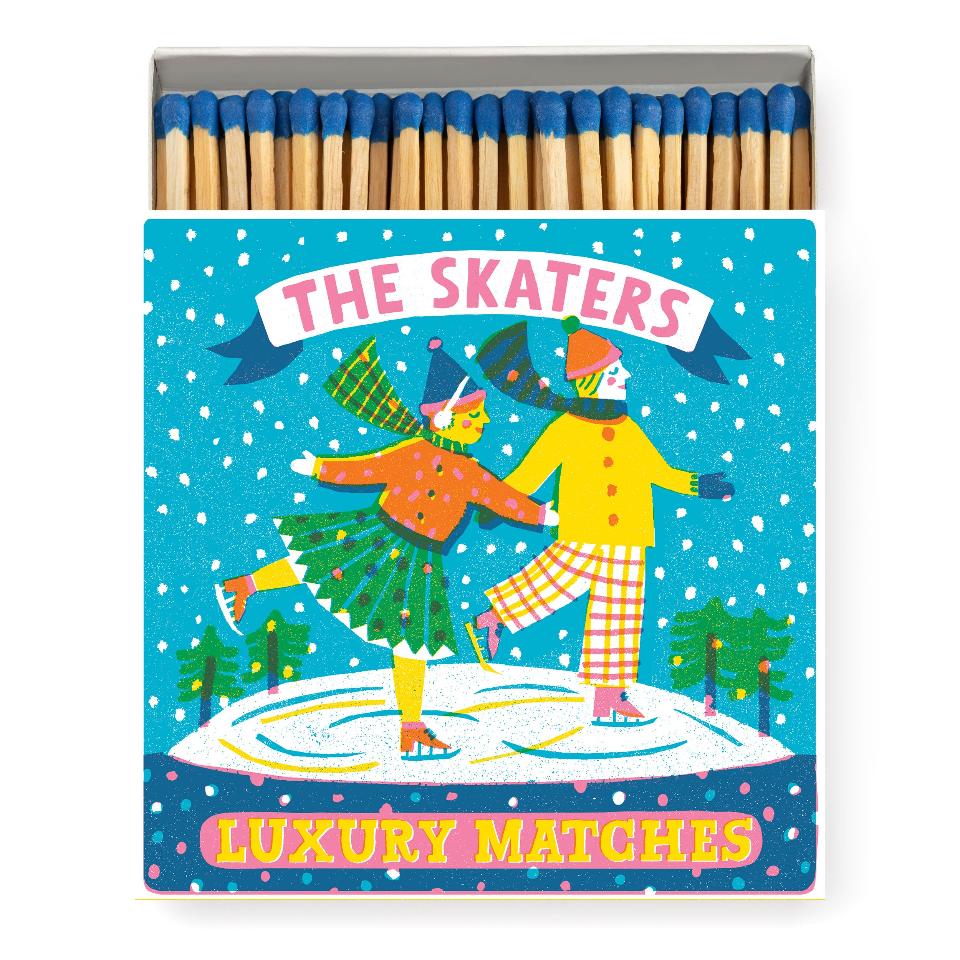 Christmas Match Box - Skaters