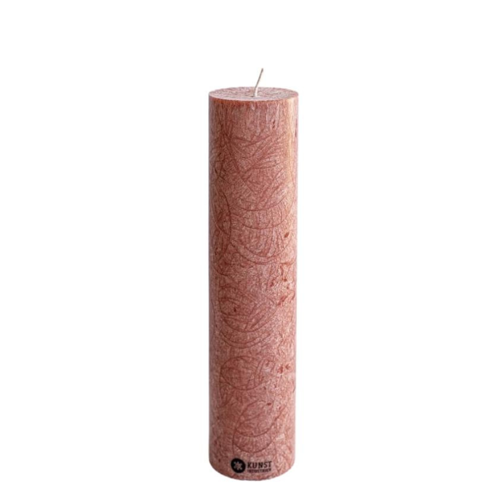 Olive Wax Pillar Candle 25cm Chesnut