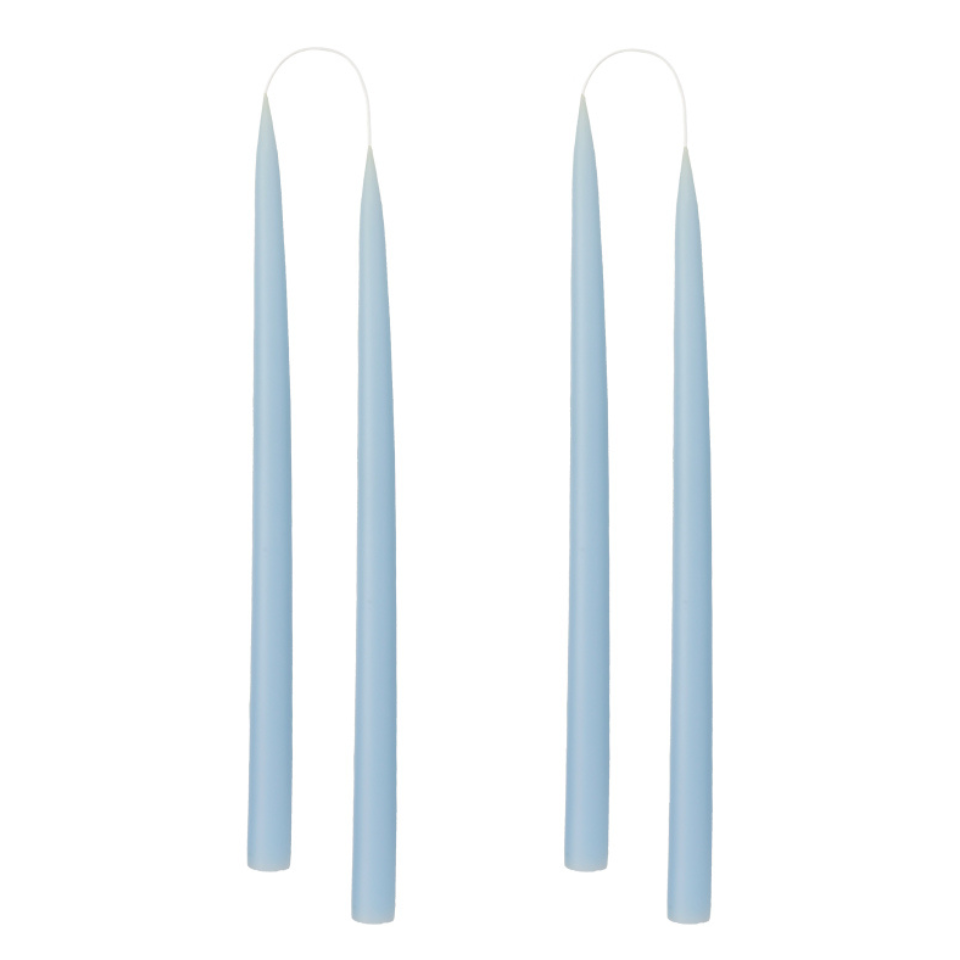 Box of 4 Taper Candles - Pastel Blue