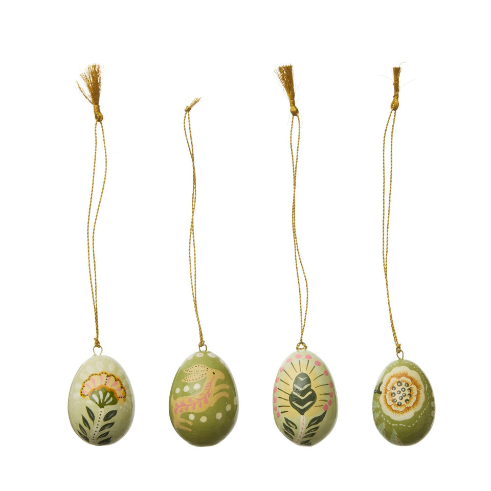 Hand Painted Easter Eggs- Anila Ivy Set of 4