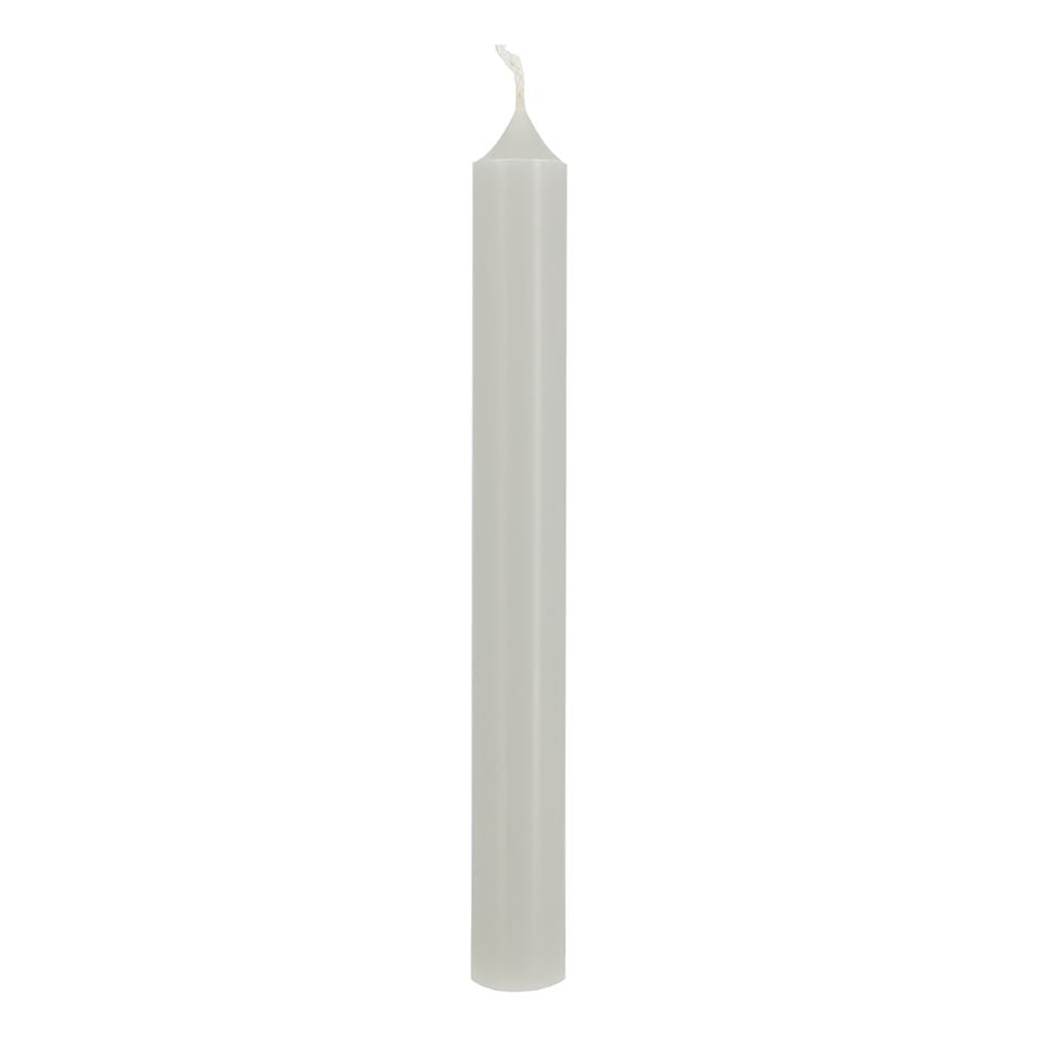 Dinner Candle Pale Grey