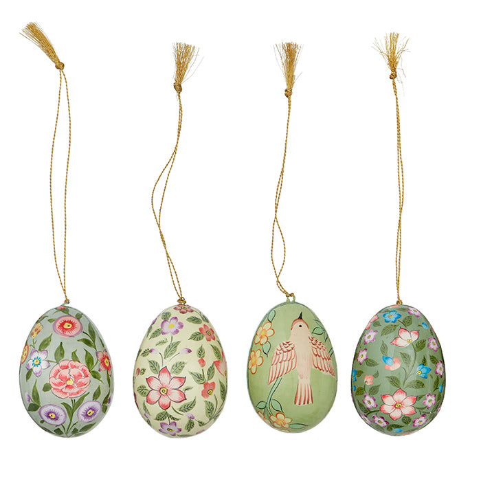 Hand Painted Easter Eggs- Artichoke Set of 4