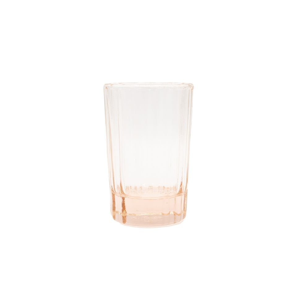 Reed Water Glass Blush Pink