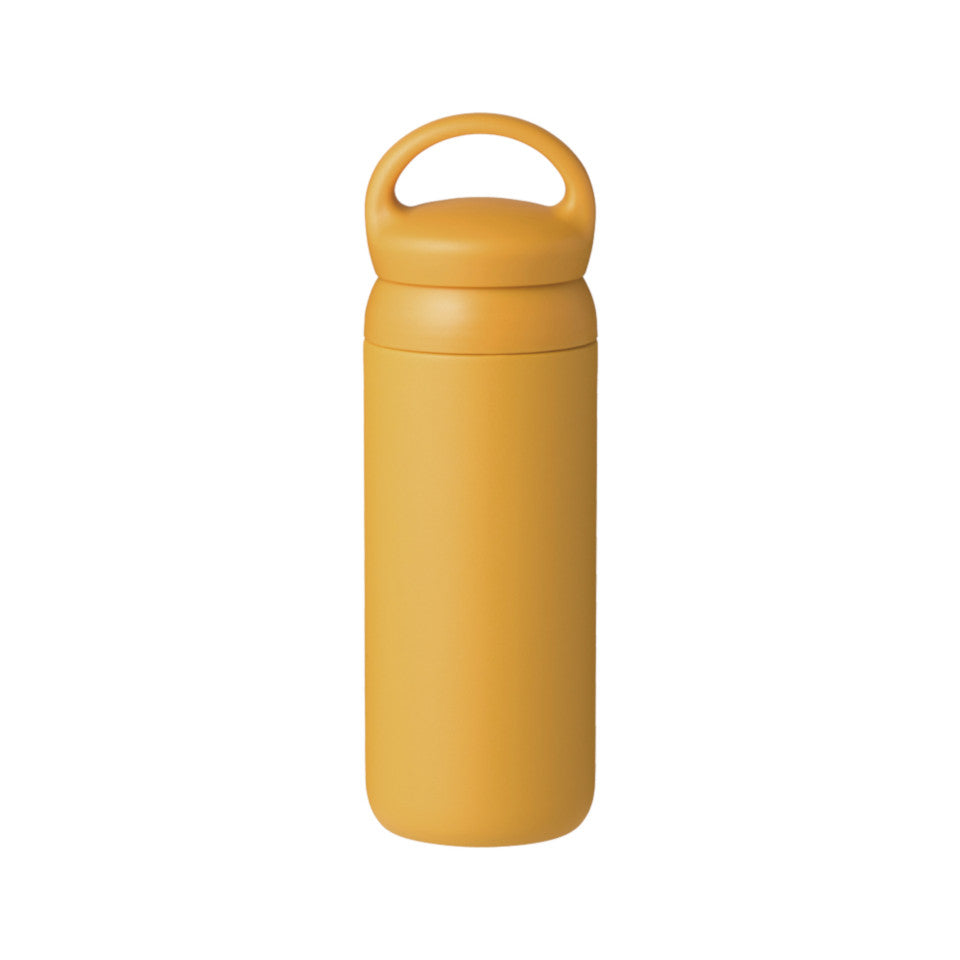Day Off travel tumbler, mustard by Kinto