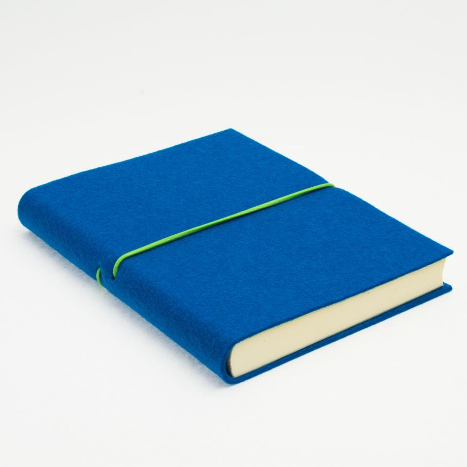 Blue Felt covered notebook