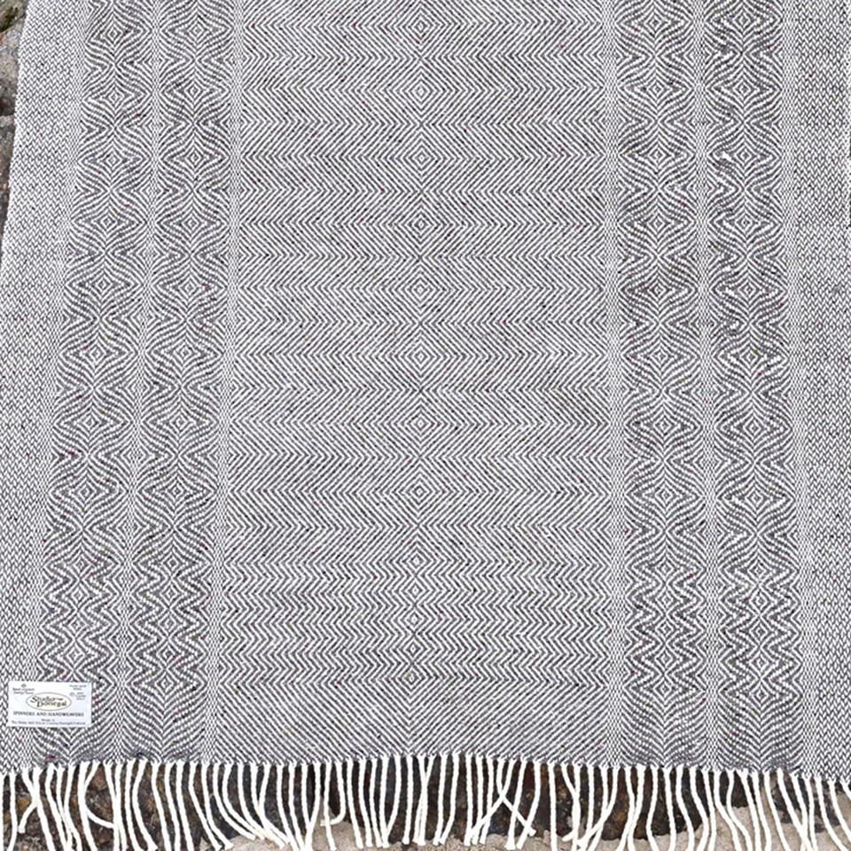 Undulating Twill Small Wool Throw by Studio Donegal