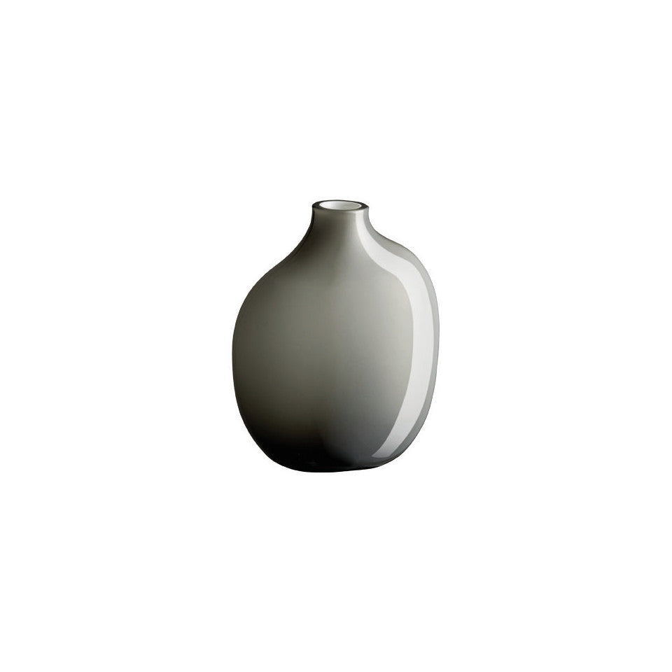 Sacco grey glass medium vase.