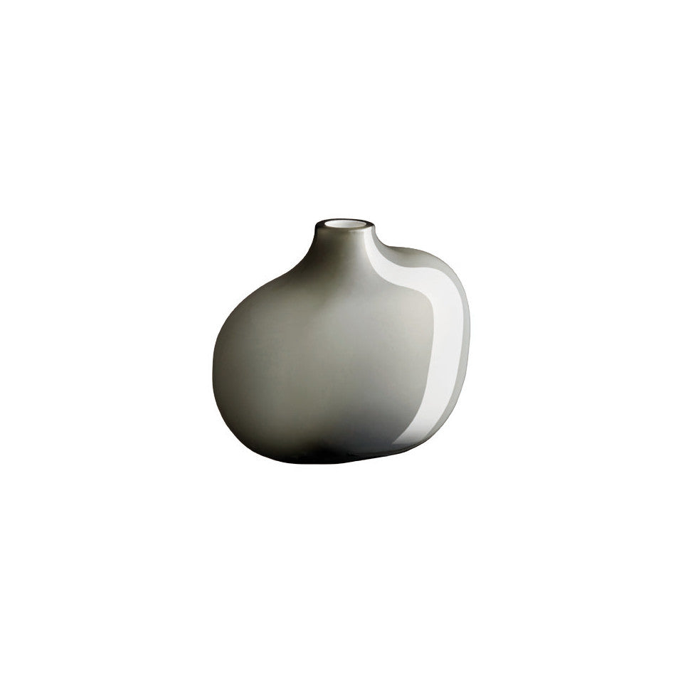 Sacco grey glass small vase.
