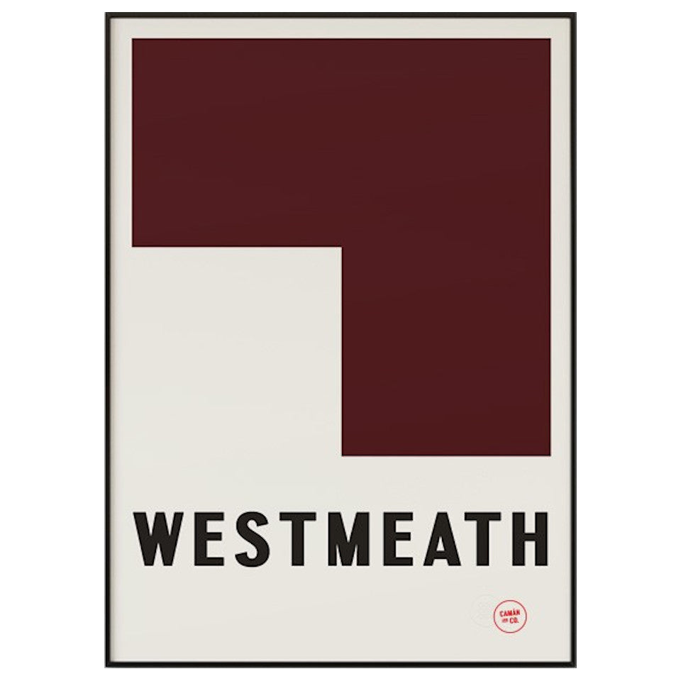 Westmeath County Series 50 cm x 70 cm print.