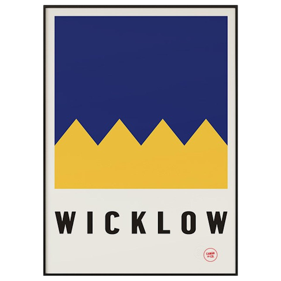 Wicklow County Series 50 cm x 70 cm print.